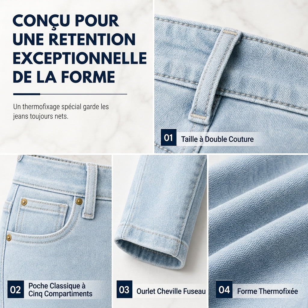 Pantalon crayon taille haute et ajusté pour femmes