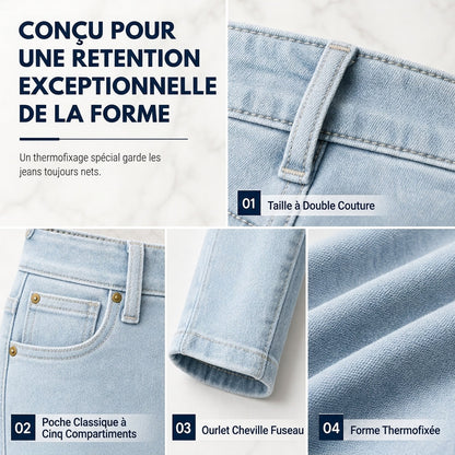 Pantalon crayon taille haute et ajusté pour femmes