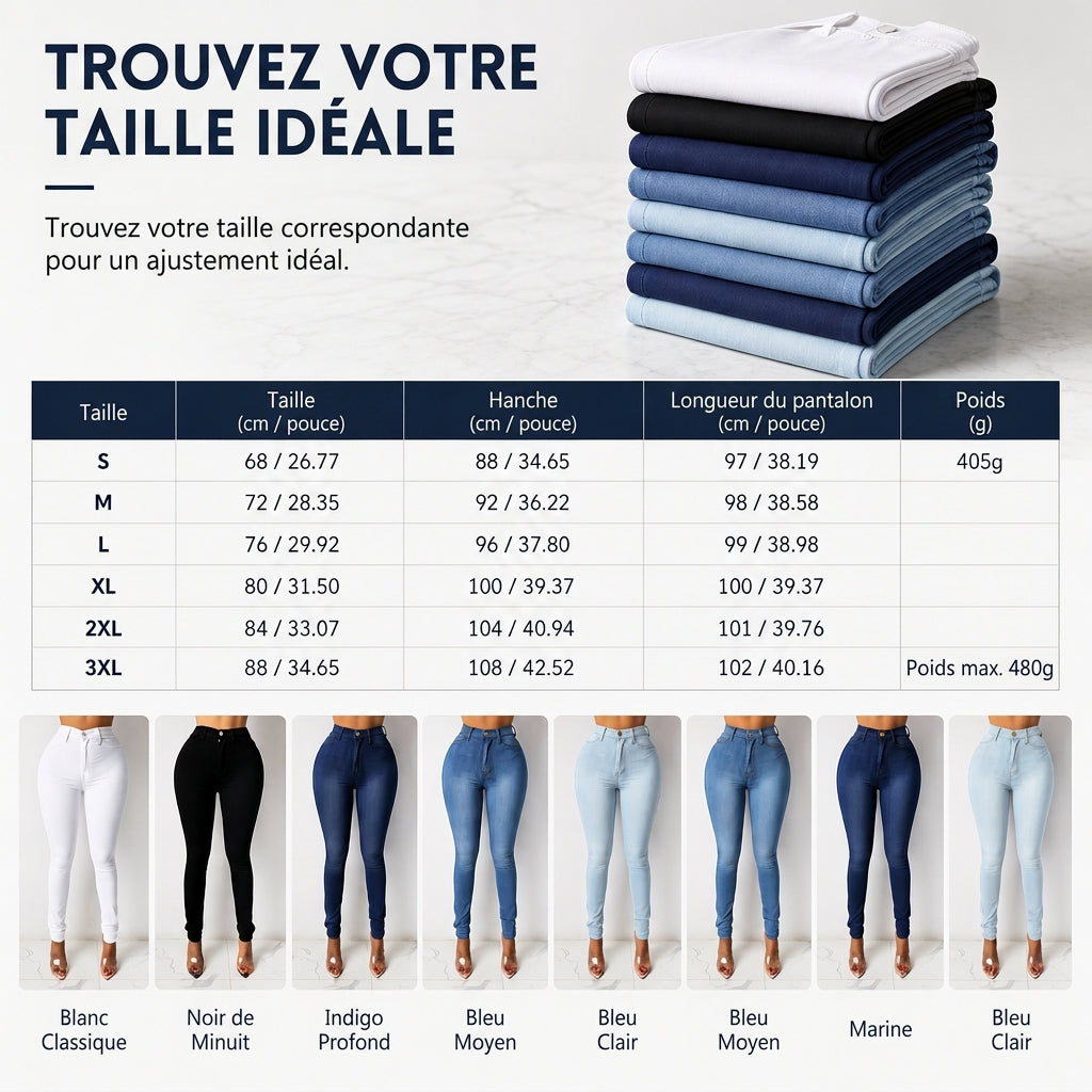 Pantalon crayon taille haute et ajusté pour femmes