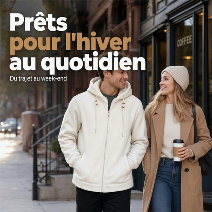 Hoodie Sherpa ultra-chaud unisexe