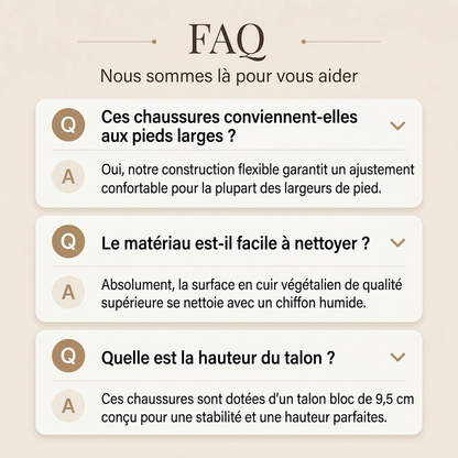 Escarpins femme à talons hairs épais et bout pointu élégants