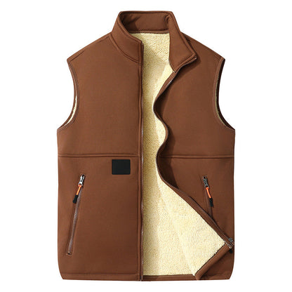 Gilet thermique d'hiver à col montant pour femme