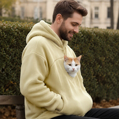👜 -50 % sur toute la mode femme ! ✨Sweat-shirt à capuche en peluche unisexe pour transporteur d'animaux