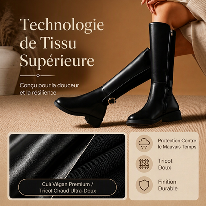 👜 -50 % sur toute la mode femme ! ✨Bottes hautes aux genoux pour femmes avec fermeture éclair latérale