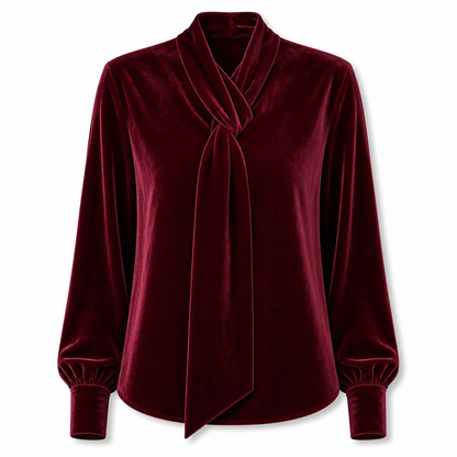 👜 -50 % sur toute la mode femme ! ✨T-shirt en velours à manches longues pour femme avec design à ruban