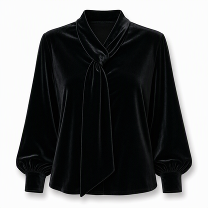 👜 -50 % sur toute la mode femme ! ✨T-shirt en velours à manches longues pour femme avec design à ruban