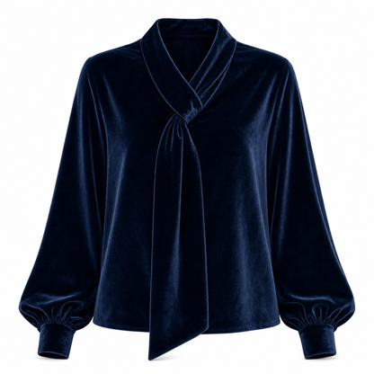 👜 -50 % sur toute la mode femme ! ✨T-shirt en velours à manches longues pour femme avec design à ruban