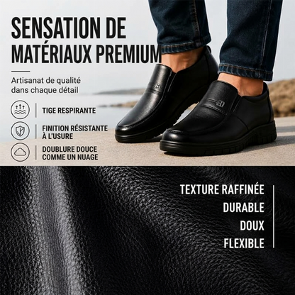 Chaussures habillées décontractées pour hommes, légères et à enfiler