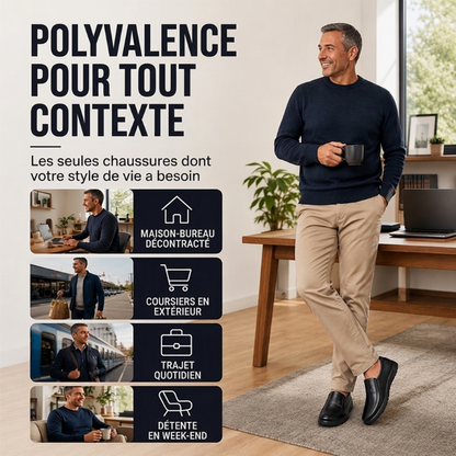 Chaussures habillées décontractées pour hommes, légères et à enfiler