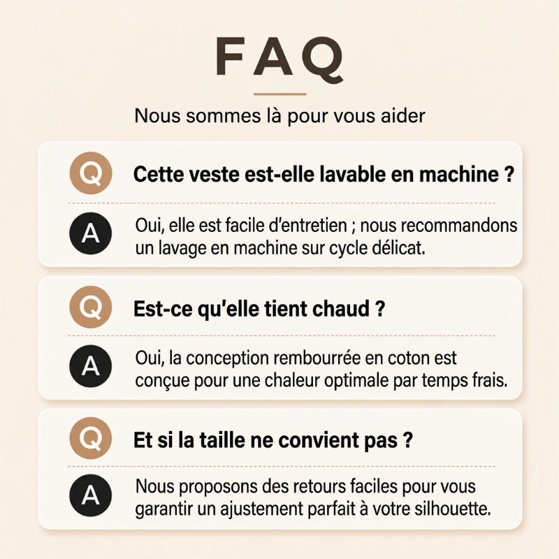👜 -50 % sur toute la mode femme ! ✨Veste matelassée à capuche et blocs de couleur pour femme