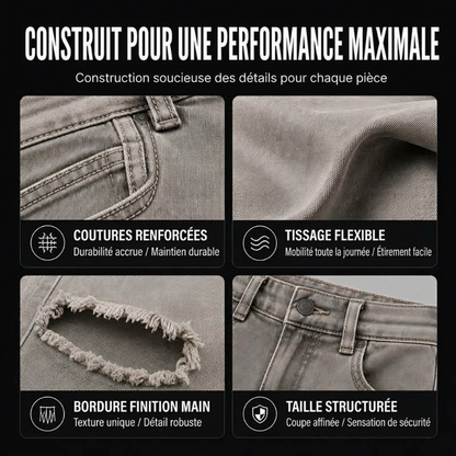 Jean slim déchiré tendance pour homme