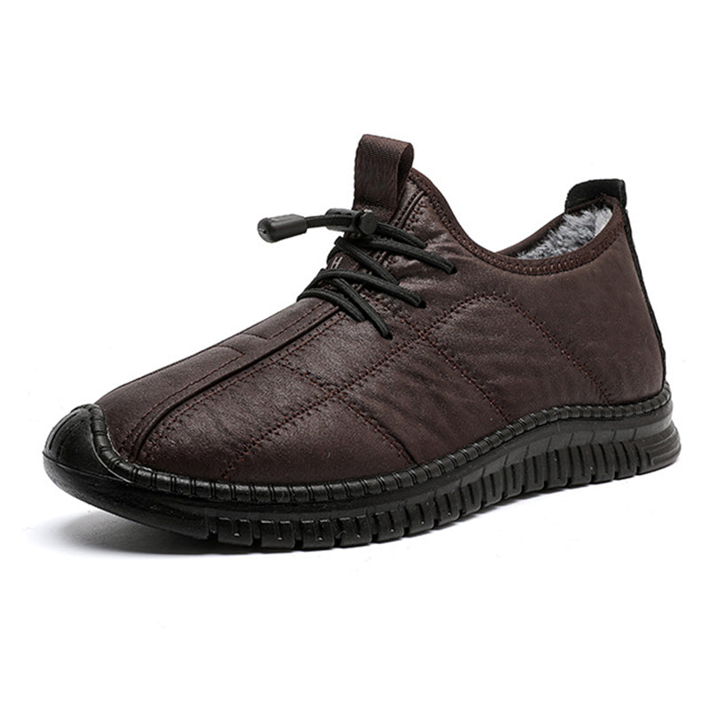 Chaussures de marche pour homme, à semelle antidérapante et doublure pelucheuse