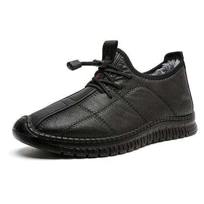 Chaussures de marche pour homme, à semelle antidérapante et doublure pelucheuse