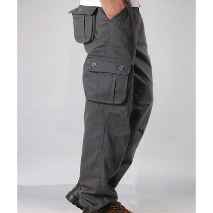 Pantalon cargo coupe décontractée pour homme avec multiples poches