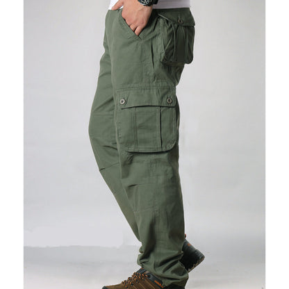 Pantalon cargo coupe décontractée pour homme avec multiples poches