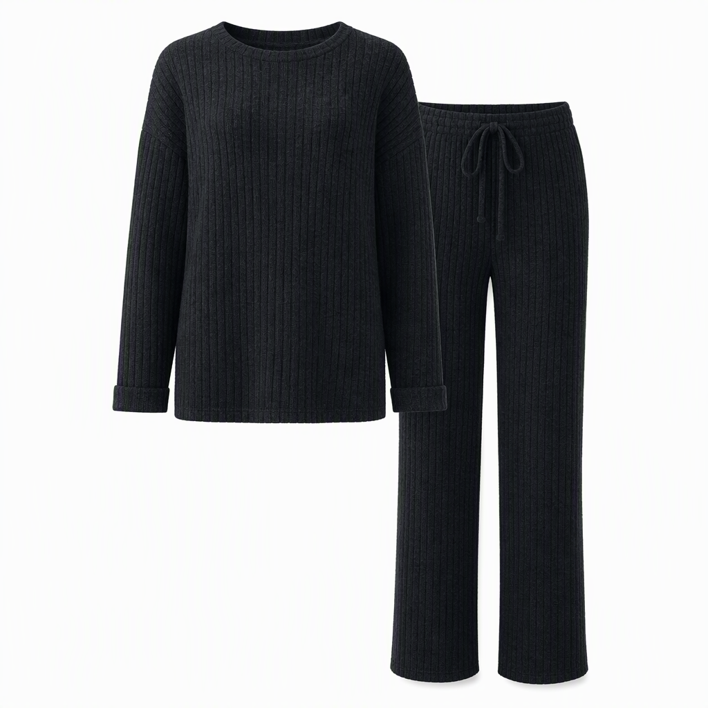 Ensemble de détente en maille décontracté pour femme