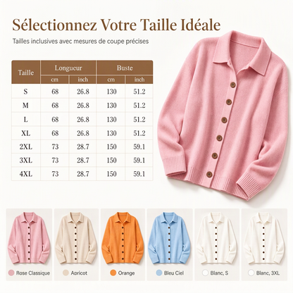 Cardigan en tricot décontracté pour femmes