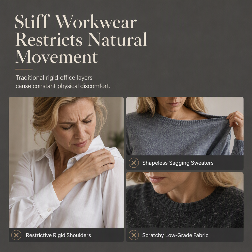 Cardigan en maille côtelée à double boutonnage pour femme, avec poches et revers cranté