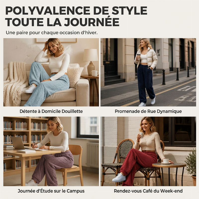 Pantalon décontracté à cordon de serrage pour femmes, coupe droite