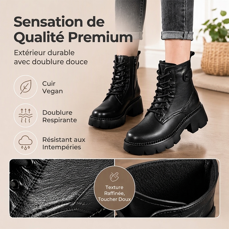 Bottes Plate-Forme Rétro pour Femme