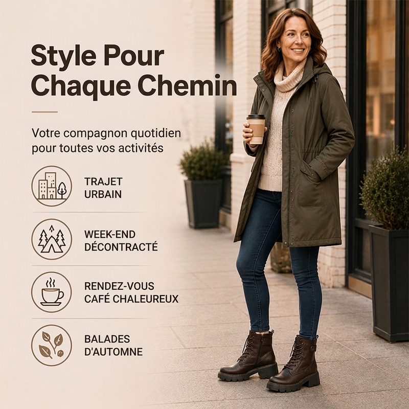 Bottes Plate-Forme Rétro pour Femme