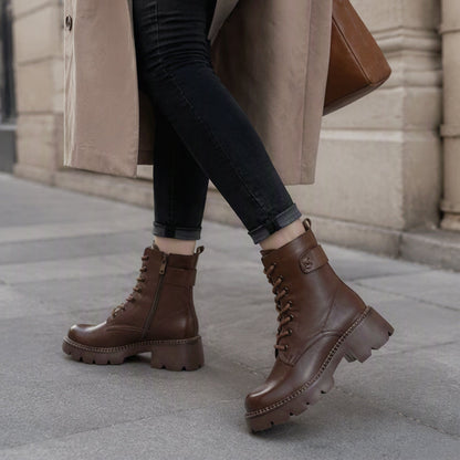 Bottes Plate-Forme Rétro pour Femme