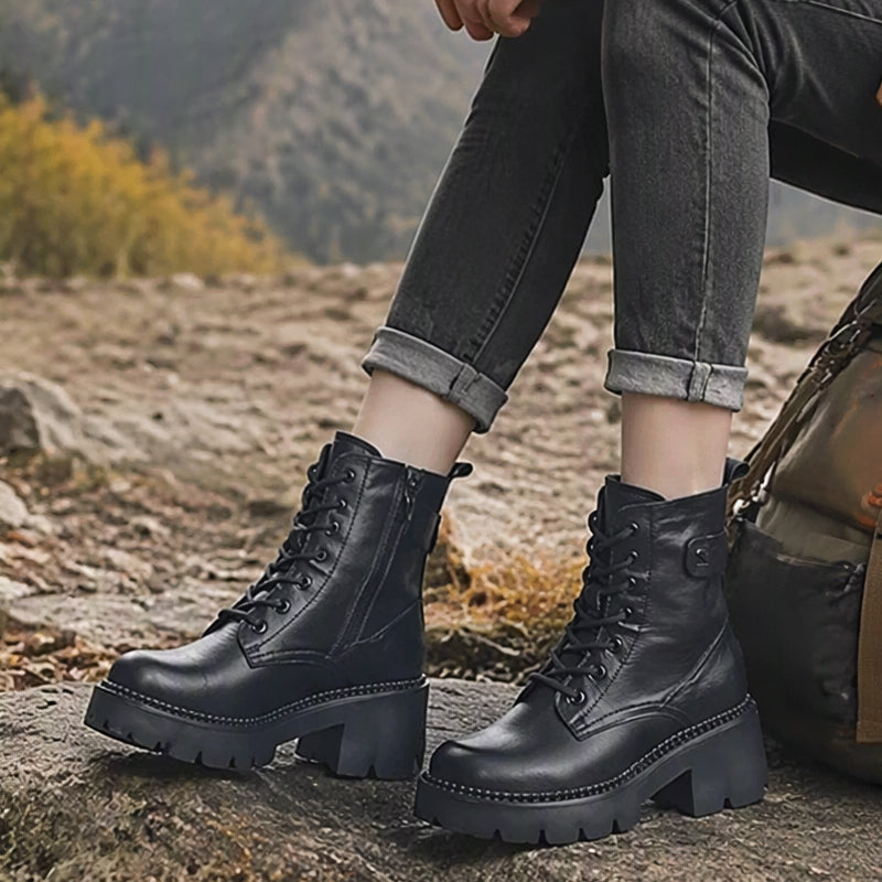 Bottes Plate-Forme Rétro pour Femme