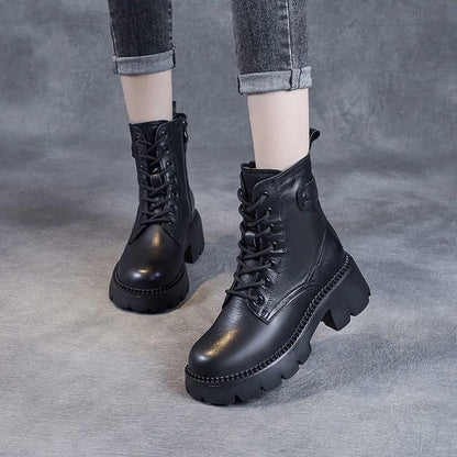Bottes Plate-Forme Rétro pour Femme