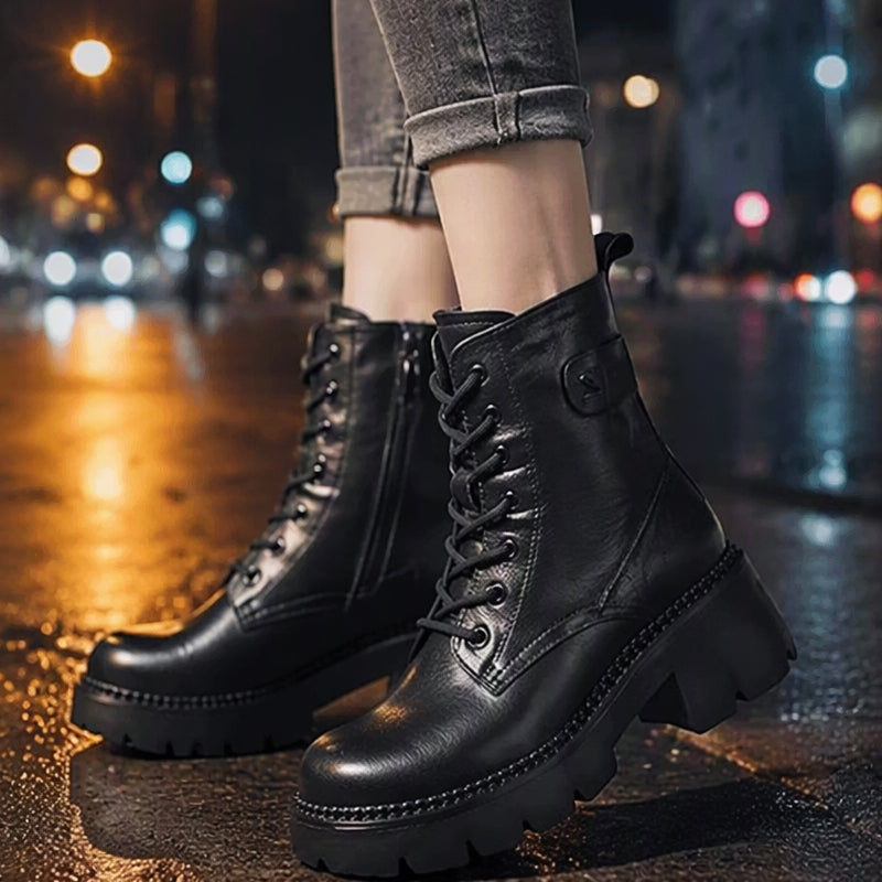Bottes Plate-Forme Rétro pour Femme