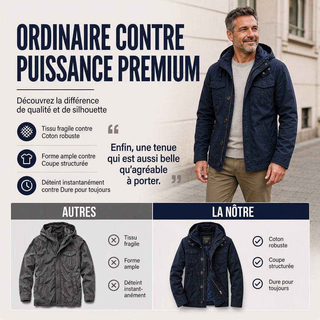 Veste militaire à col montant pour homme, camouflage
