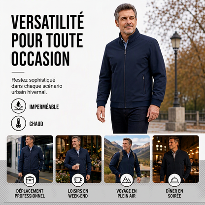 Veste d'hiver épaisse classique pour homme