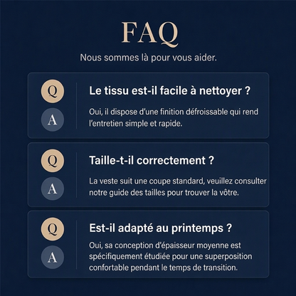 Veste matelassée chaude décontractée à col montant pour homme