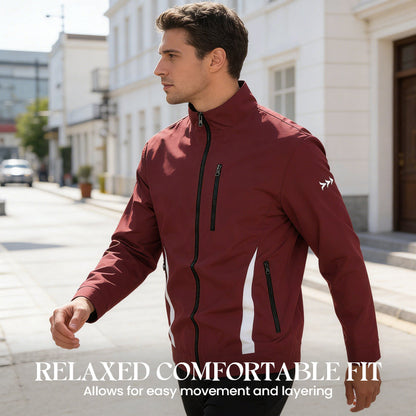 📢📢50 % DE RÉDUCTION !! ⏰Veste décontractée à col montant et fermeture éclair pour homme