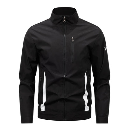 📢📢50 % DE RÉDUCTION !! ⏰Veste décontractée à col montant et fermeture éclair pour homme
