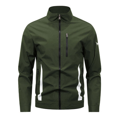 📢📢50 % DE RÉDUCTION !! ⏰Veste décontractée à col montant et fermeture éclair pour homme