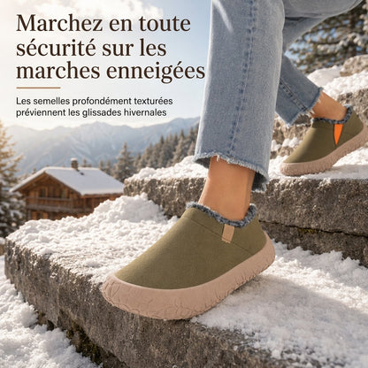 Chaussures d'hiver chaudes sans lacets pour femmes