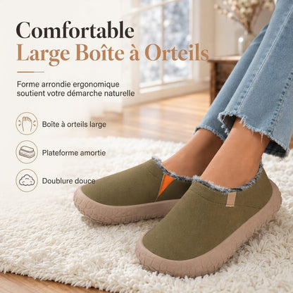 Chaussures d'hiver chaudes sans lacets pour femmes