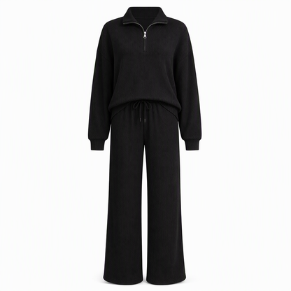 📢📢50 % DE RÉDUCTION !! ⏰Ensemble 2 pièces pull en maille et pantalon large pour femmes