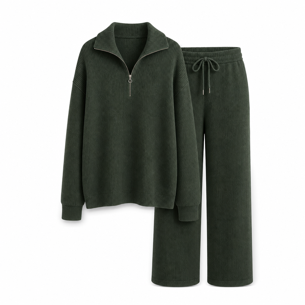 📢📢50 % DE RÉDUCTION !! ⏰Ensemble 2 pièces pull en maille et pantalon large pour femmes