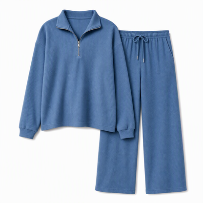 📢📢50 % DE RÉDUCTION !! ⏰Ensemble 2 pièces pull en maille et pantalon large pour femmes