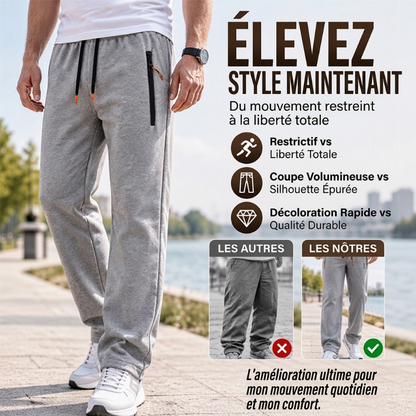 Pantalon de survêtement thermique confortable d'hiver pour homme