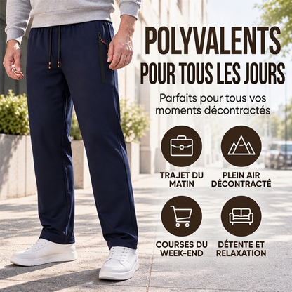 Pantalon de survêtement thermique confortable d'hiver pour homme