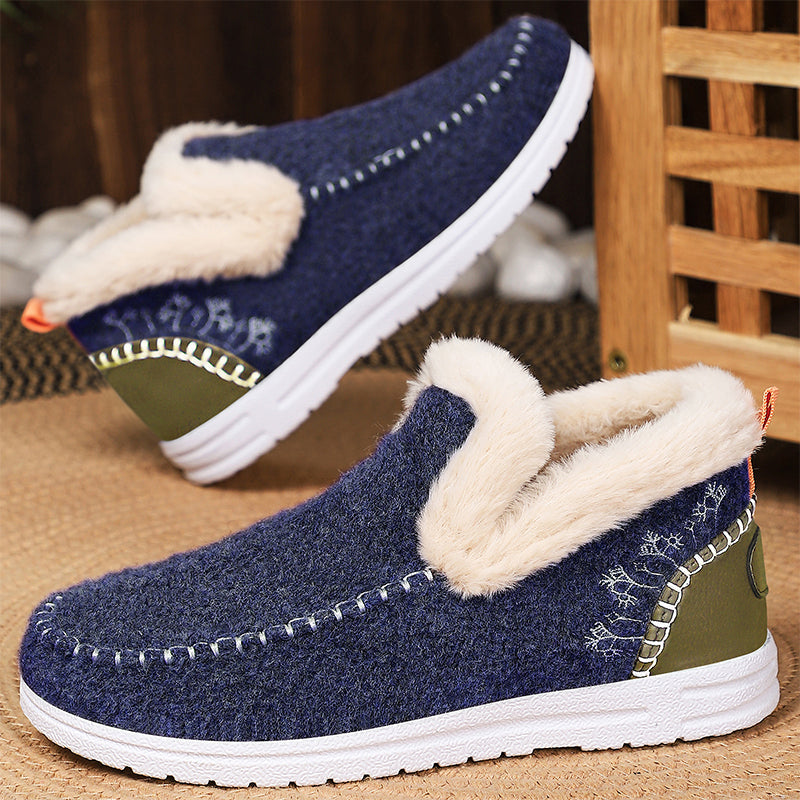 Bottes de neige d'hiver pour femme à doublure pelucheuse