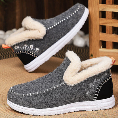 Bottes de neige d'hiver pour femme à doublure pelucheuse