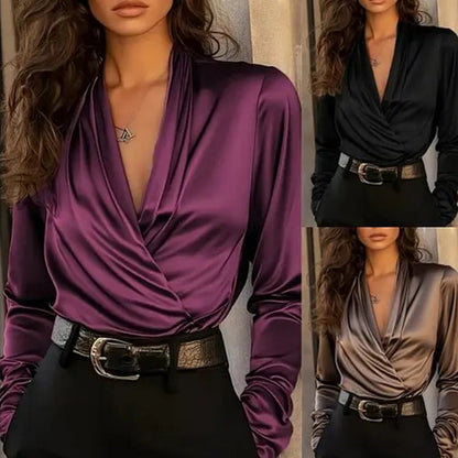 Women's Elegant & Fashionable V-Neck Top