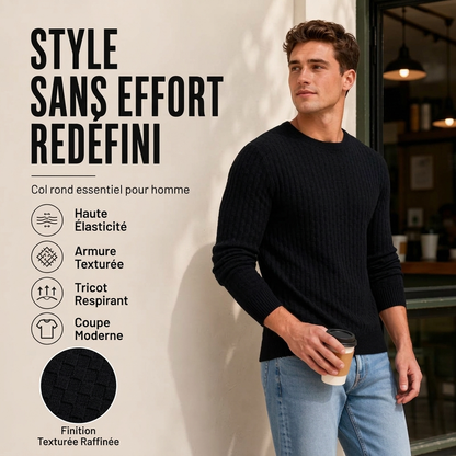📢📢50 % DE RÉDUCTION !! ⏰& Livraison gratuite✈️Pull en tricot à col rond décontracté pour homme