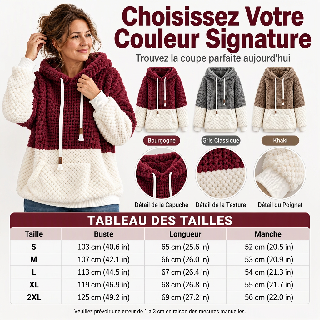 👜 -50 % sur toute la mode femme ! ✨Sweat-shirt à capuche thermique et confortable pour femme pour l'hiver