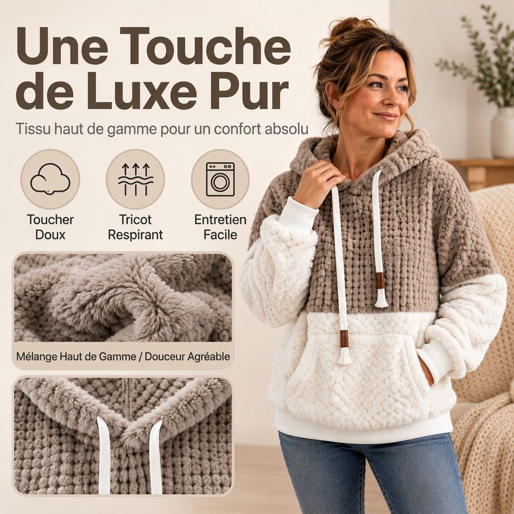 👜 -50 % sur toute la mode femme ! ✨Sweat-shirt à capuche thermique et confortable pour femme pour l'hiver