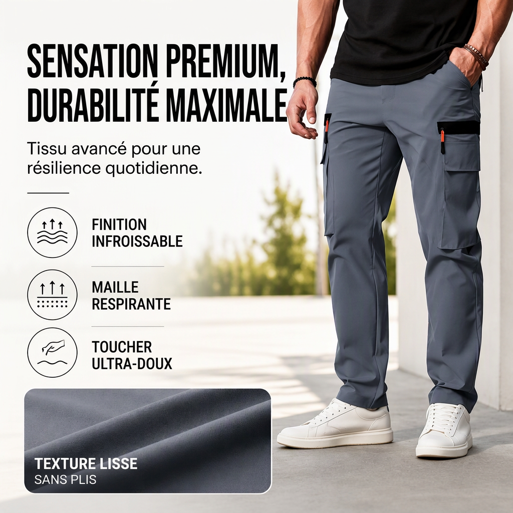 🔥 50% de réduction 🔥Pantalon cargo décontracté à plusieurs poches pour hommes
