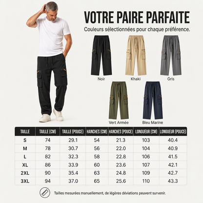 🔥 50% de réduction 🔥Pantalon cargo décontracté à plusieurs poches pour hommes